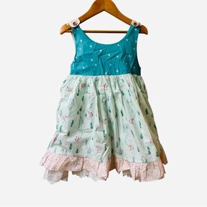 SweetHoney Mermaid Pinafore Teal Lace